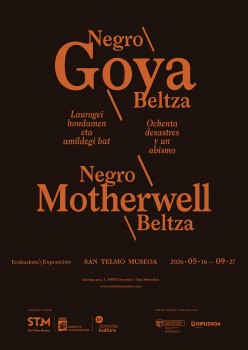 Goya beltza, Motherwell beltza erakusketaren kartela