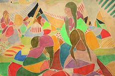 Juan Barrades. Zíngaras (1917). Fundación Mapfre