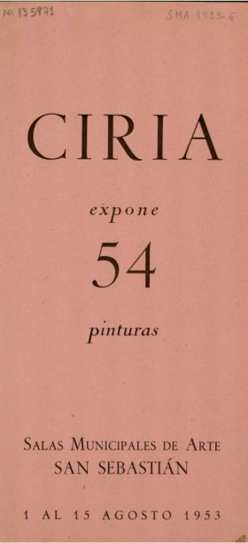 Espaniar pintura XX. mendea Erakusketa Javier Ciria Donostia