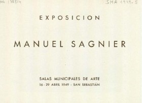 Manuel Sagnier Donostian 1949an