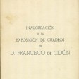 San Telmo Museoan izandako Francisco de Cidónen erakusketaren liburuxka