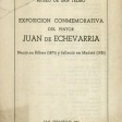 Catálogo de la exposición de Juan de Echevarria en el Museo San Telmo