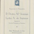 Pedro Maria eta Lydia Anoz de Irurzuneko erakusketaren eskuorria