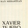 Folleto de la eaxposición de Xavier Tejero en el Museo San Telmo