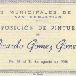 Exposición de Ricardo Gómez Gimeno